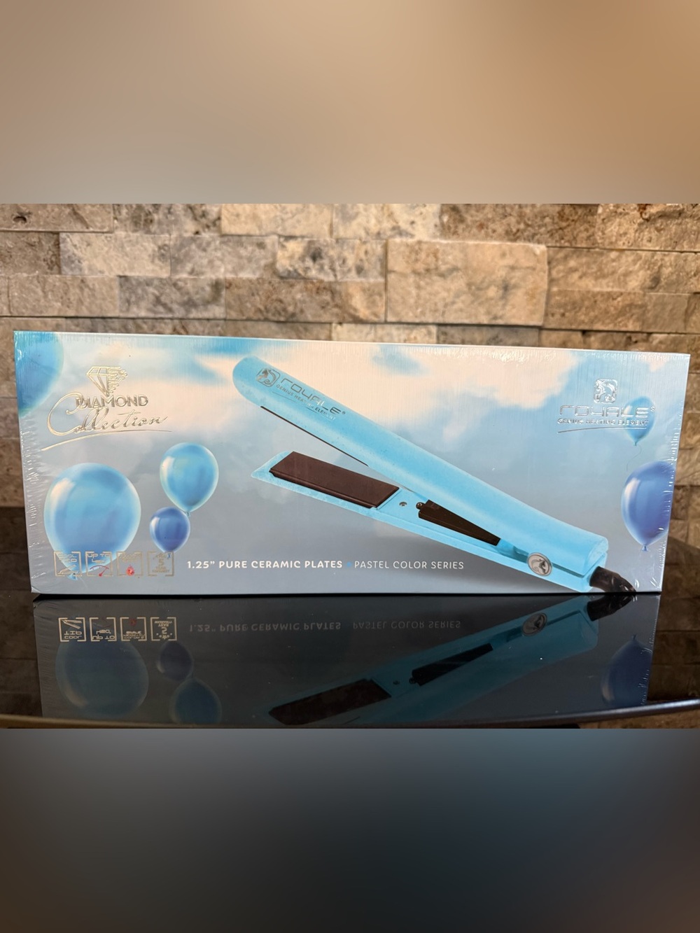 Royale Platinum Genius Diamond Collection 1.25" Ceramic Flat Iron